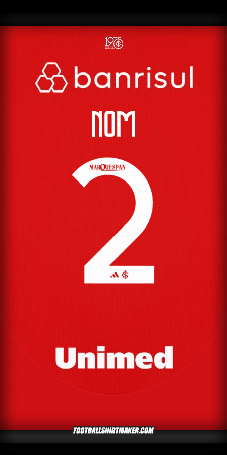 Maillot Internacional 2025 -  nom - 2