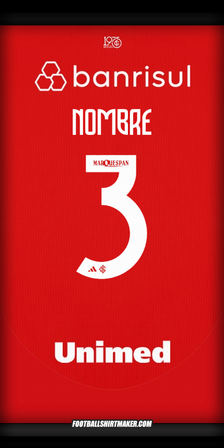 Jersey Internacional 2025 -  nombre - 3