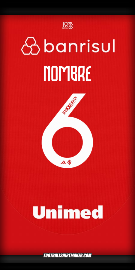 Jersey Internacional 2025 -  nombre - 6