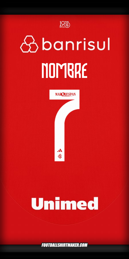 Camiseta Internacional 2025 -  nombre - 7