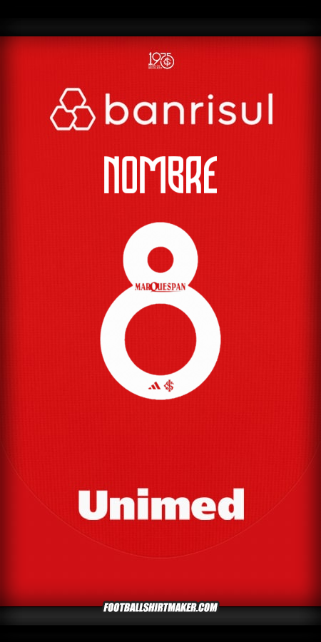 Camiseta Internacional 2025 -  nombre - 8