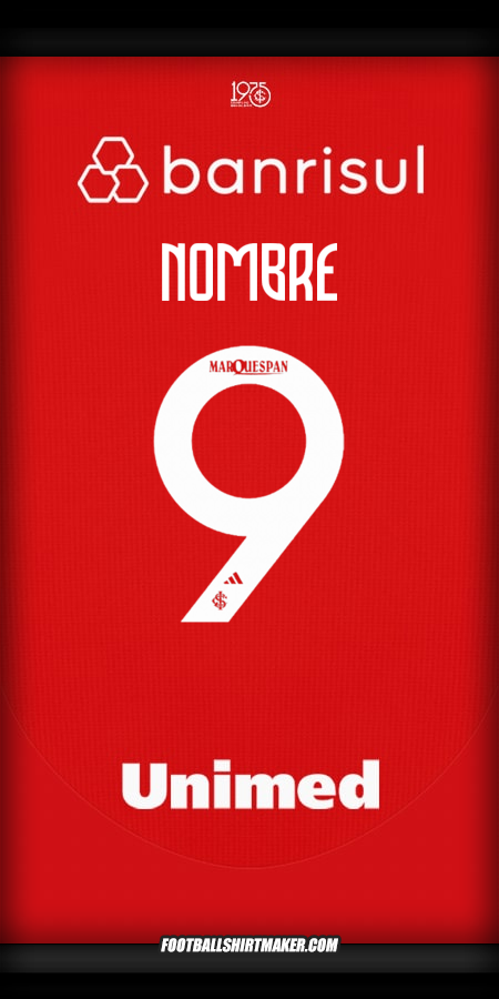 Jersey Internacional 2025 -  nombre - 9