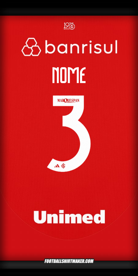 Camisa Internacional 2025 -  nome - 3
