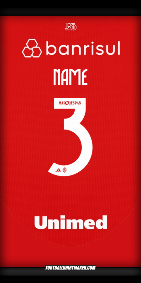 Shirt Internacional 2025 -  name - 3