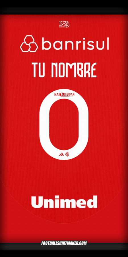 Jersey Internacional 2025 -  tu nombre - 0