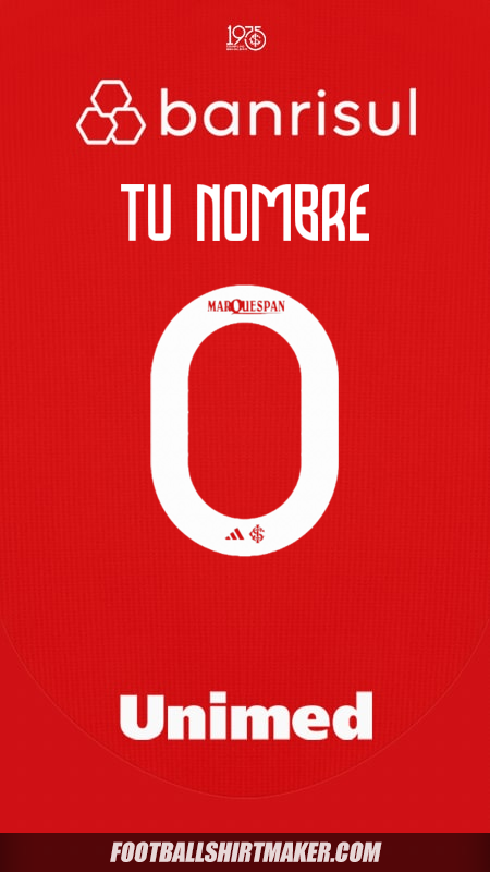 Camiseta Internacional 2025 -  tu nombre - 0