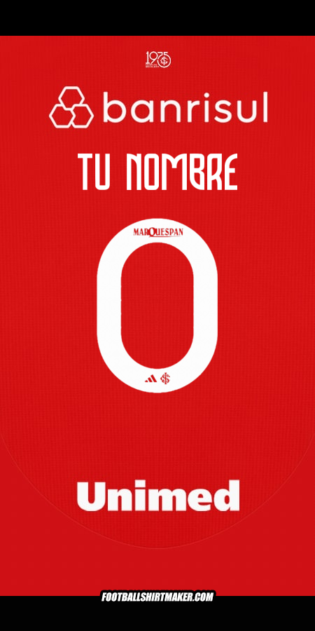 Camiseta Internacional 2025 -  tu nombre - 0