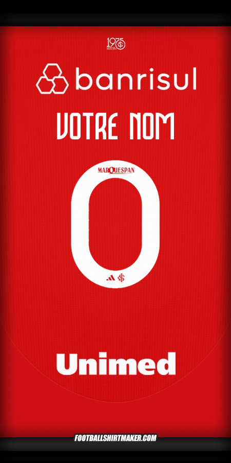 Maillot Internacional 2025 -  votre nom - 0