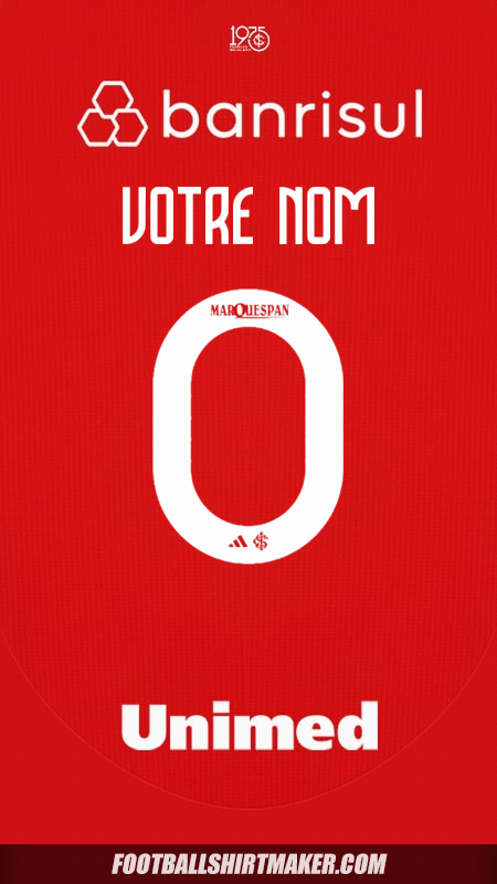 Maillot Internacional 2025 -  votre nom - 0