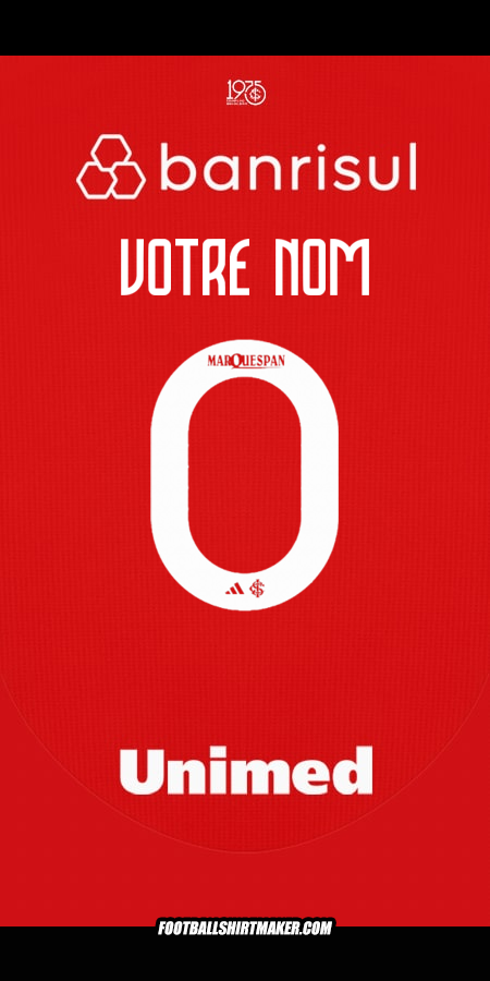 Maillot Internacional 2025 -  votre nom - 0