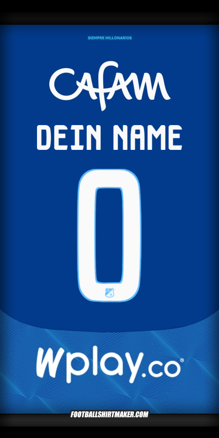 Trikot Millonarios FC 2025 -  dein name - 0