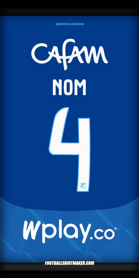 Maillot Millonarios FC 2025 -  nom - 4