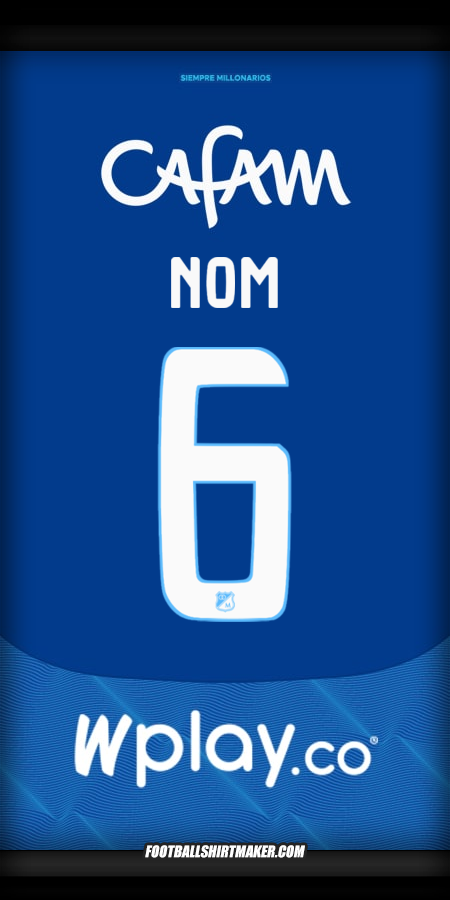 Maillot Millonarios FC 2025 -  nom - 6