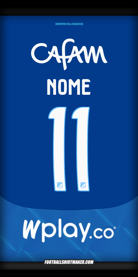 Camisa Millonarios FC 2025 -  nome - 11