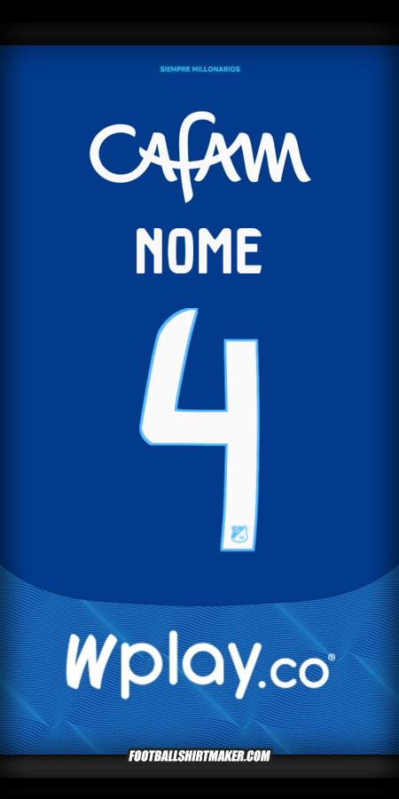Camisa Millonarios FC 2025 -  nome - 4