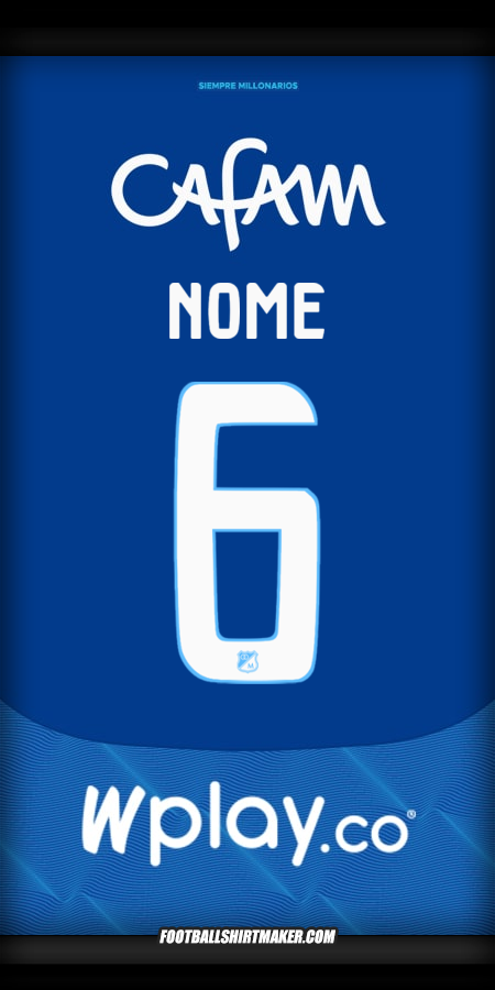 Camisa Millonarios FC 2025 -  nome - 6