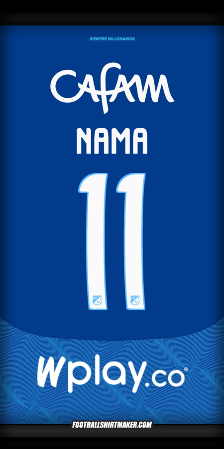Jersey Millonarios FC 2025 -  nama - 11