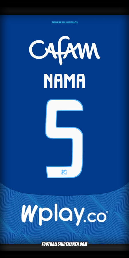 Jersey Millonarios FC 2025 -  nama - 5