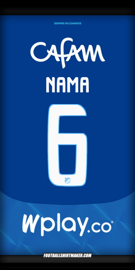 Jersey Millonarios FC 2025 -  nama - 6