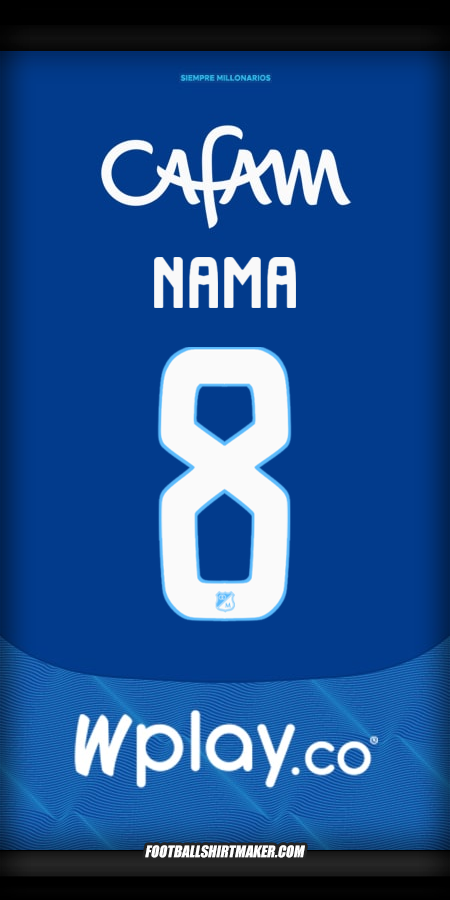 Jersey Millonarios FC 2025 -  nama - 8