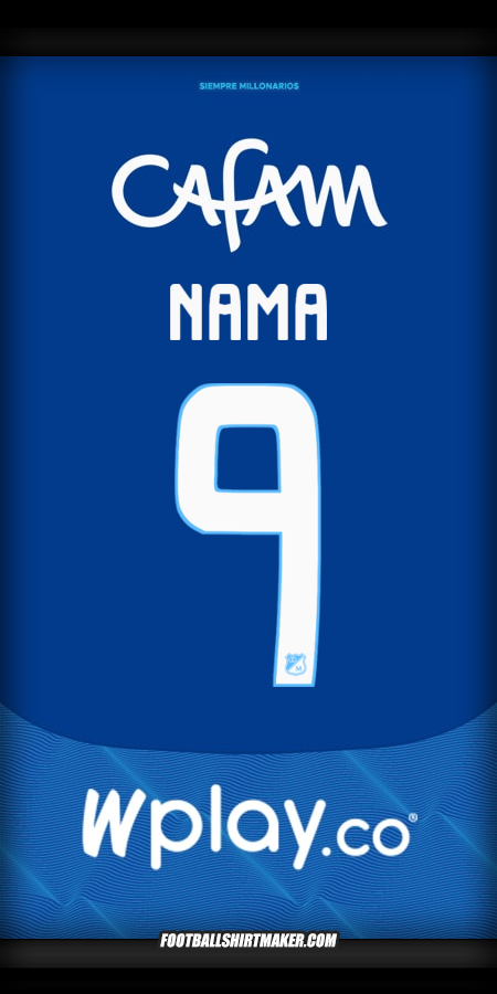 Jersey Millonarios FC 2025 -  nama - 9