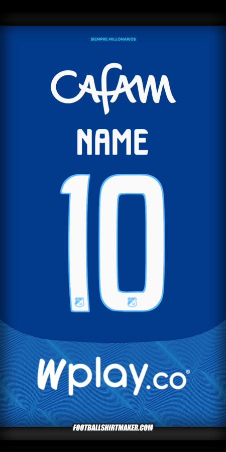 Trikot Millonarios FC 2025 -  name - 10