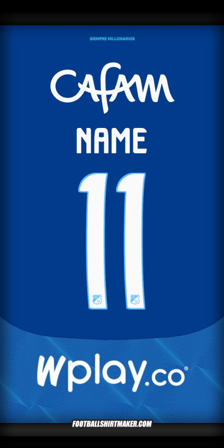Jersey Millonarios FC 2025 -  name - 11