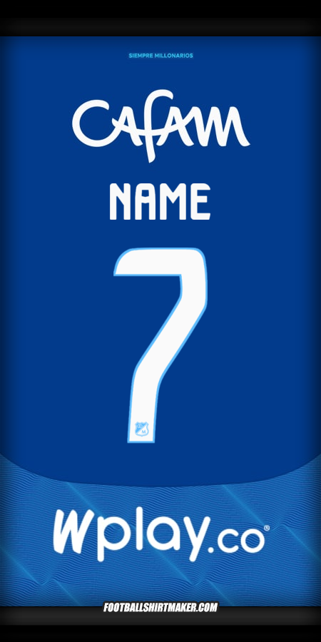 Trikot Millonarios FC 2025 -  name - 7