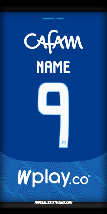 Shirt Millonarios FC 2025 -  name - 9