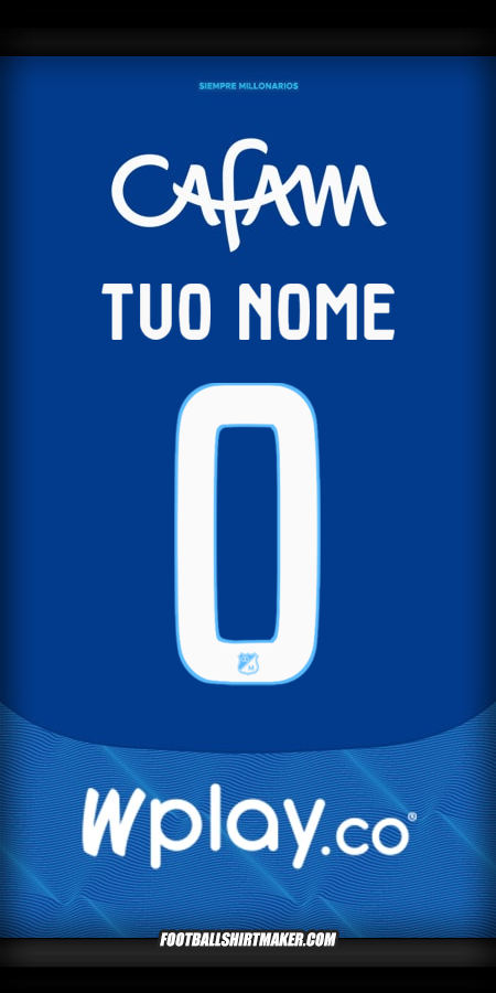 Maglia Millonarios FC 2025 -  tuo nome - 0