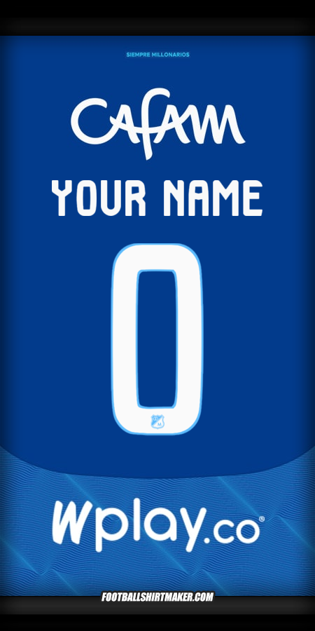 Shirt Millonarios FC 2025 -  your name - 0