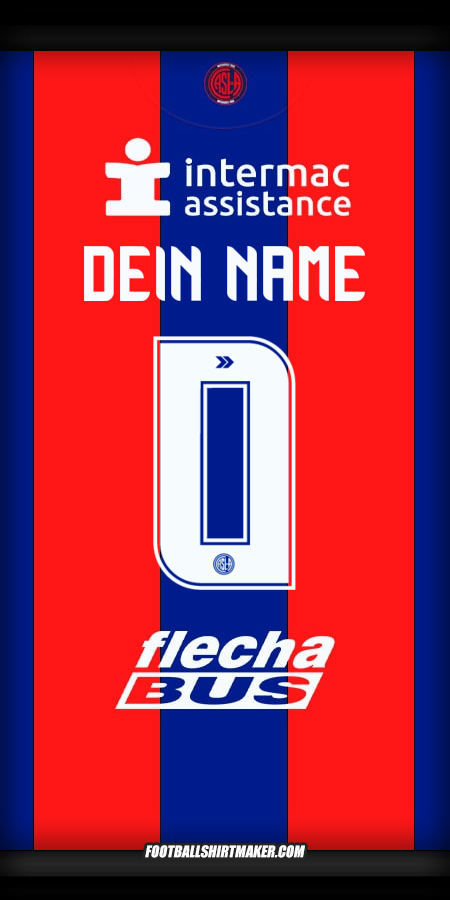 Trikot San Lorenzo 2025 -  dein name - 0