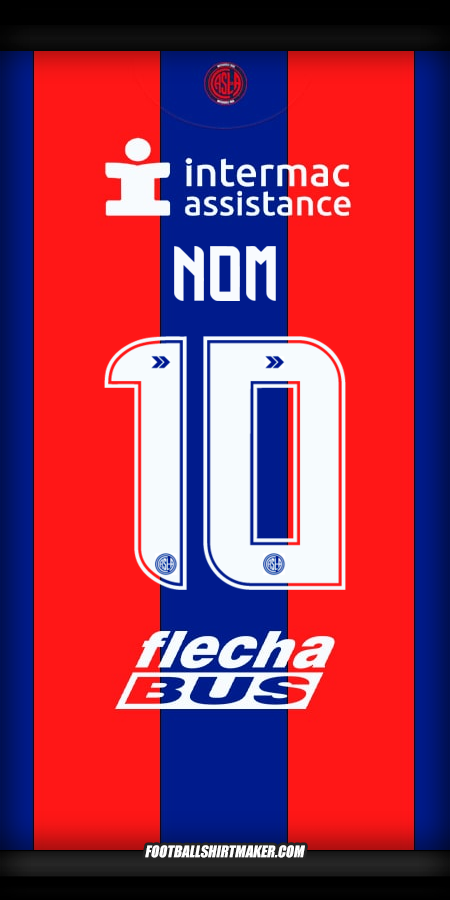 Maillot San Lorenzo 2025 -  nom - 10