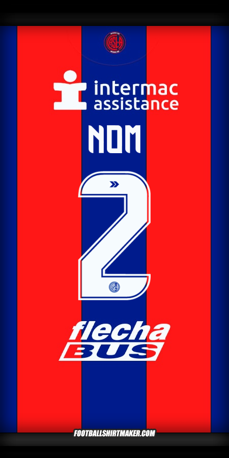 Maillot San Lorenzo 2025 -  nom - 2