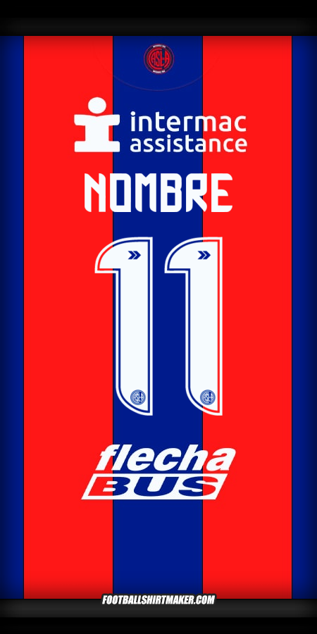 Jersey San Lorenzo 2025 -  nombre - 11