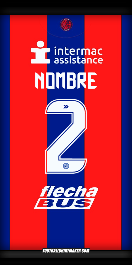 Jersey San Lorenzo 2025 -  nombre - 2