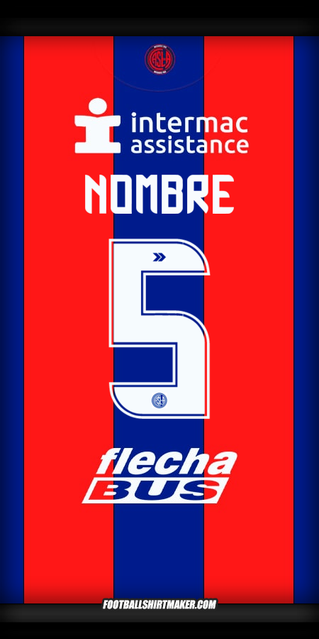 Jersey San Lorenzo 2025 -  nombre - 5