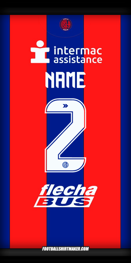 Shirt San Lorenzo 2025 -  name - 2