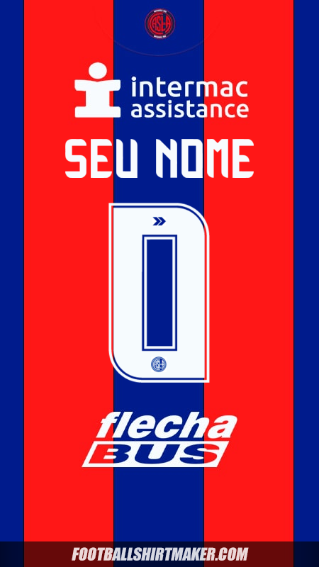 Camisa San Lorenzo 2025 -  seu nome - 0