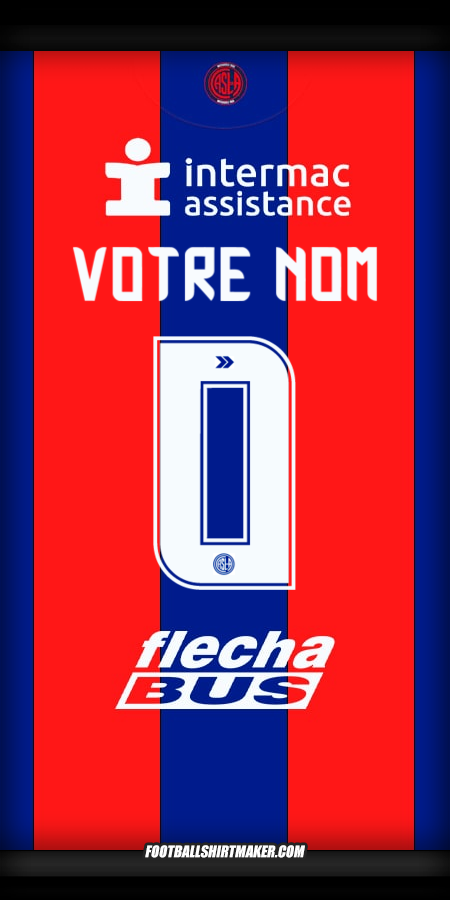 Maillot San Lorenzo 2025 -  votre nom - 0