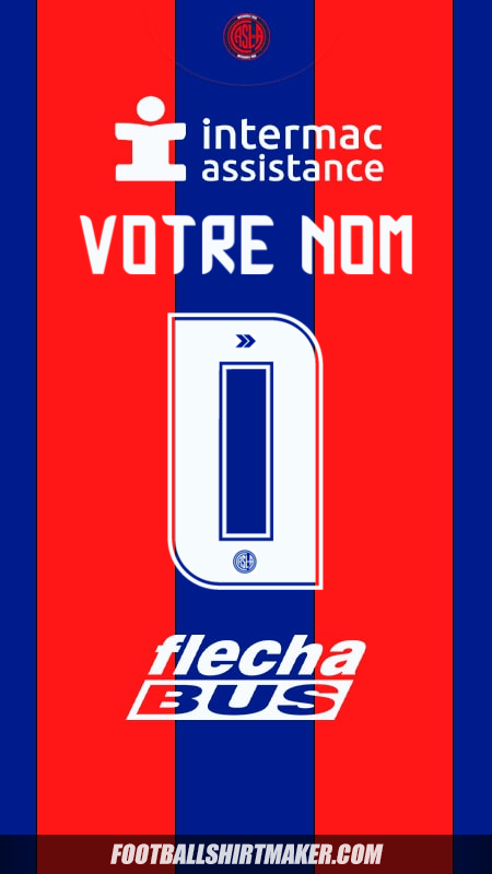 Maillot San Lorenzo 2025 -  votre nom - 0