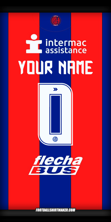 Jersey San Lorenzo 2025 -  your name - 0