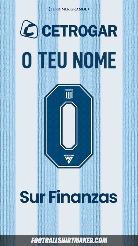 Camisola Racing Club 2025 -  o teu nome - 0