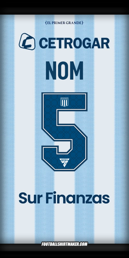 Maillot Racing Club 2025 -  nom - 5