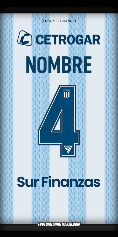 Jersey Racing Club 2025 -  nombre - 4