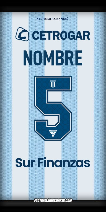 Jersey Racing Club 2025 -  nombre - 5