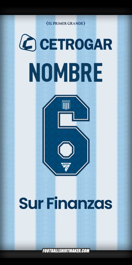 Jersey Racing Club 2025 -  nombre - 6