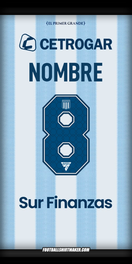 Jersey Racing Club 2025 -  nombre - 8