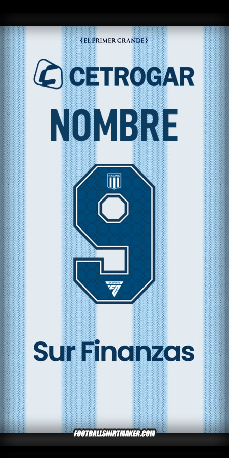 Jersey Racing Club 2025 -  nombre - 9