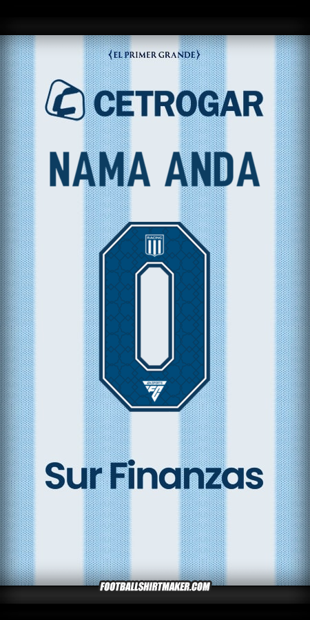 Jersey Racing Club 2025 -  nama anda - 0